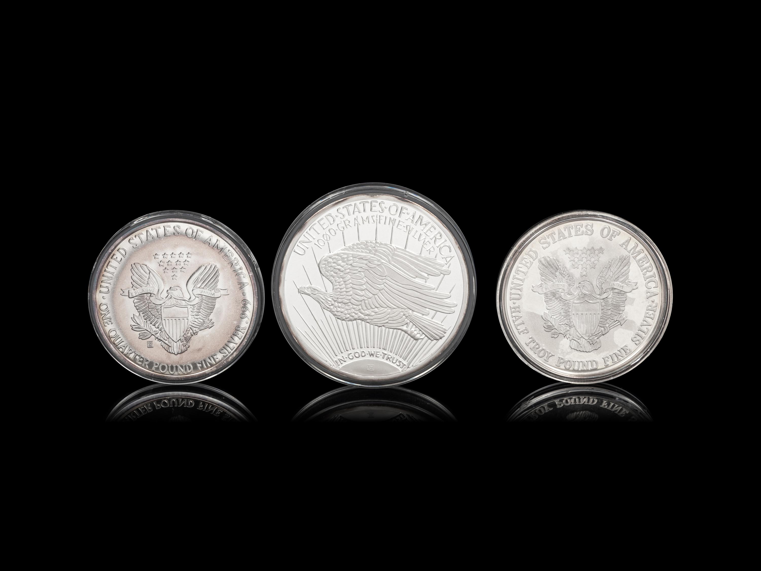 [PRIVATE ISSUE] A Collection of Six Large-Size Silver Rounds