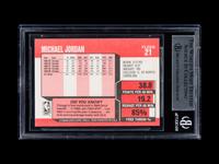 A Michael Jordan Signed Autograph 1989 Fleer Basketball Card No. 21 With Period Signature (Beckett Authentication Services BAS Certified)
