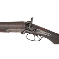William Moore & Co. Side Lever Coach Gun with Decorative Wells Fargo Markings