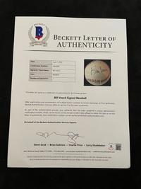 A Group of Harry Caray and Bill Veeck Signed Autograph Baseballs (Beckett Authentication Services Letters BAS Certified),