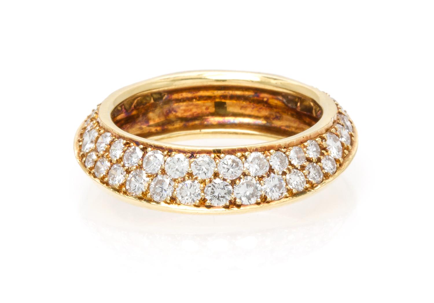 An 18 Karat Yellow Gold and Diamond Band, Angela Cummings, 3.30 dwts.