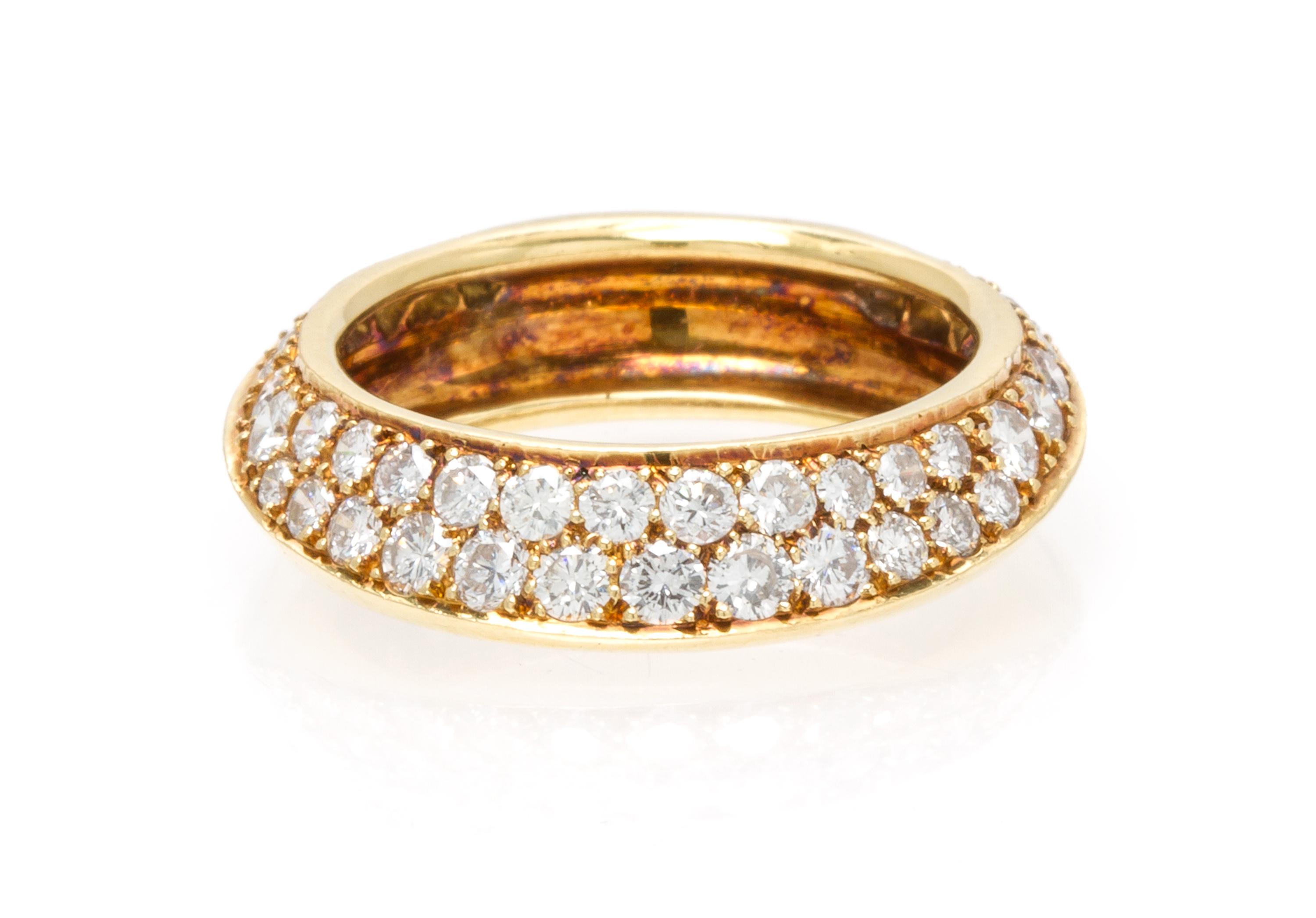 An 18 Karat Yellow Gold and Diamond Band, Angela Cummings, 3.30 dwts.
