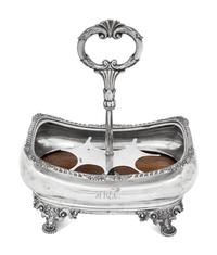 A George III Silver Cruet Caddy