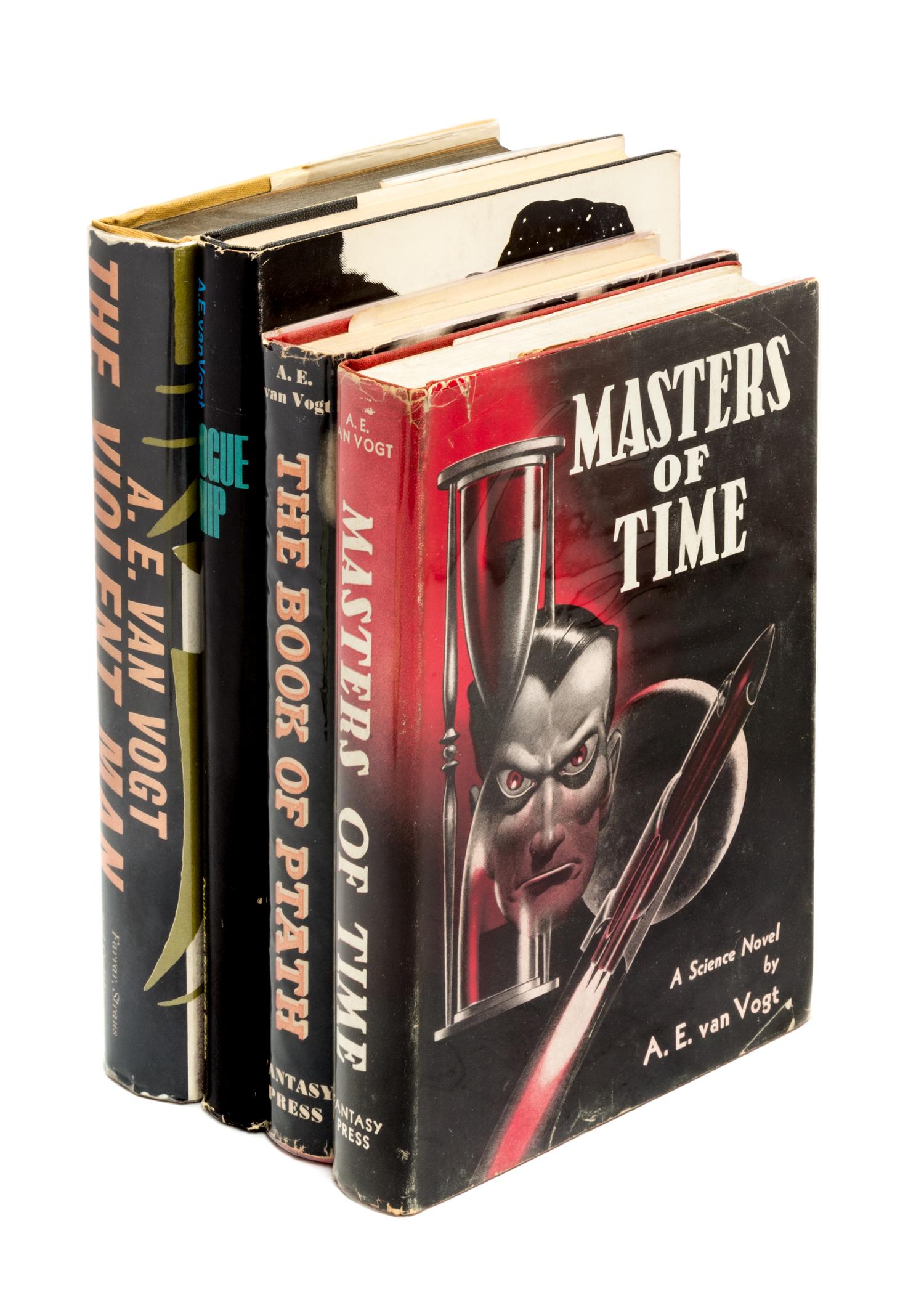 VAN VOGT, A. E. A group 4 signed first editions, limited, signed.