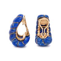 VAN CLEEF & ARPELS, LAPIS LAZULI EARCLIPS