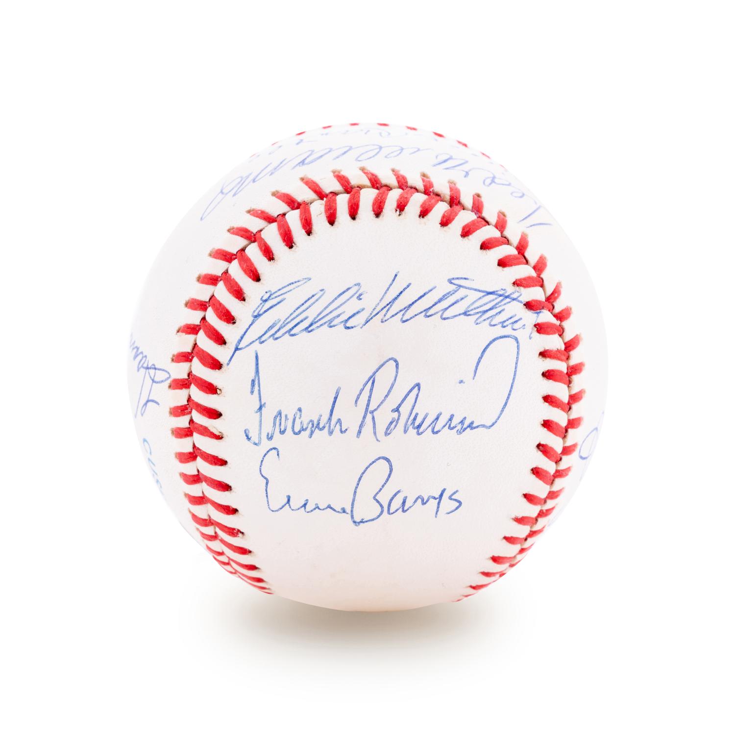 A 500 Home Run Club Signed Baseball Featuring 11 Autographs (PSA)