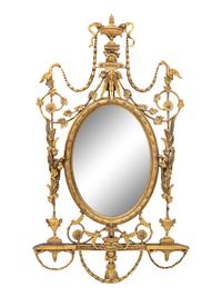 A George III Style Giltwood Mirror