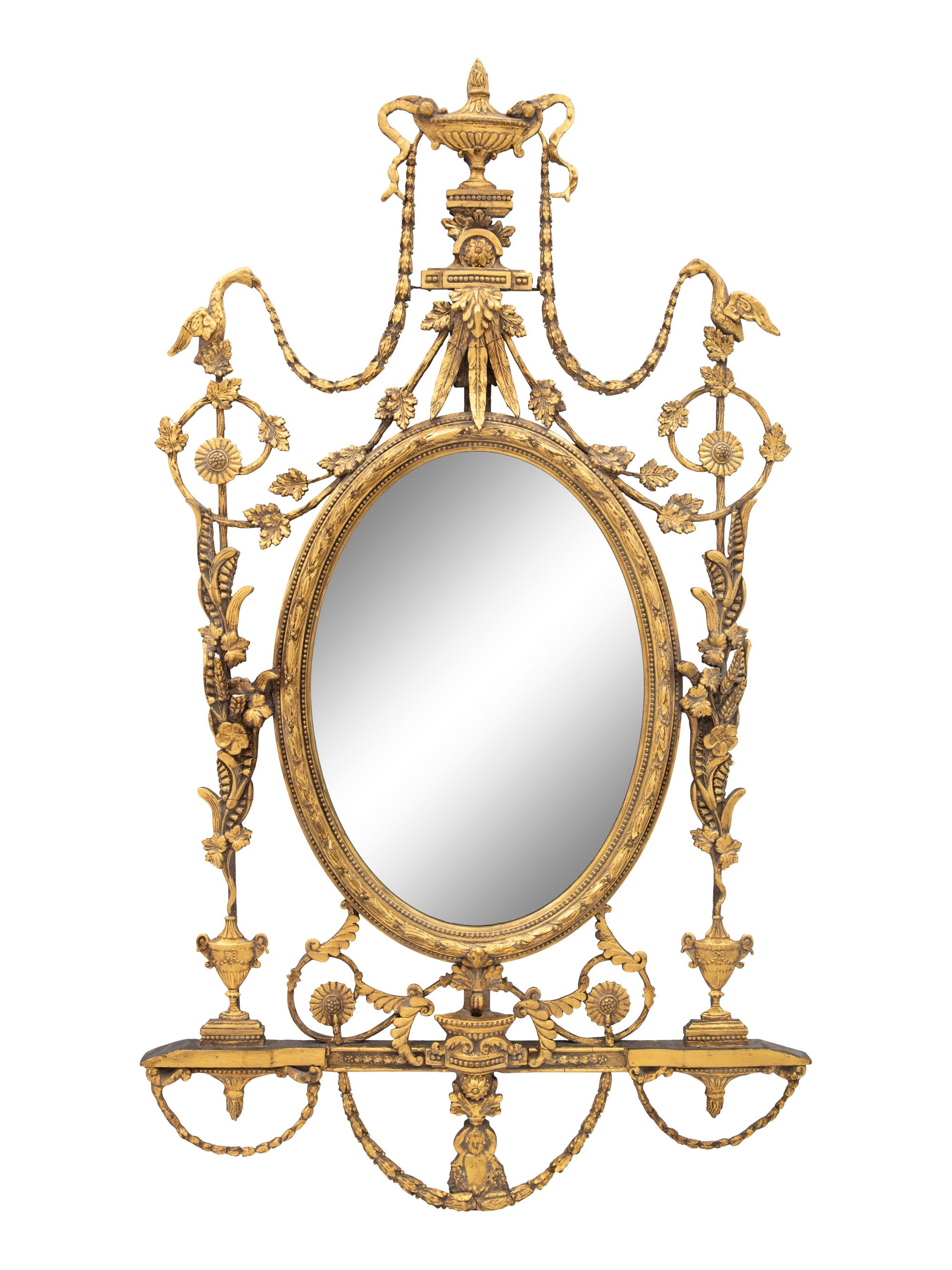 A George III Style Giltwood Mirror