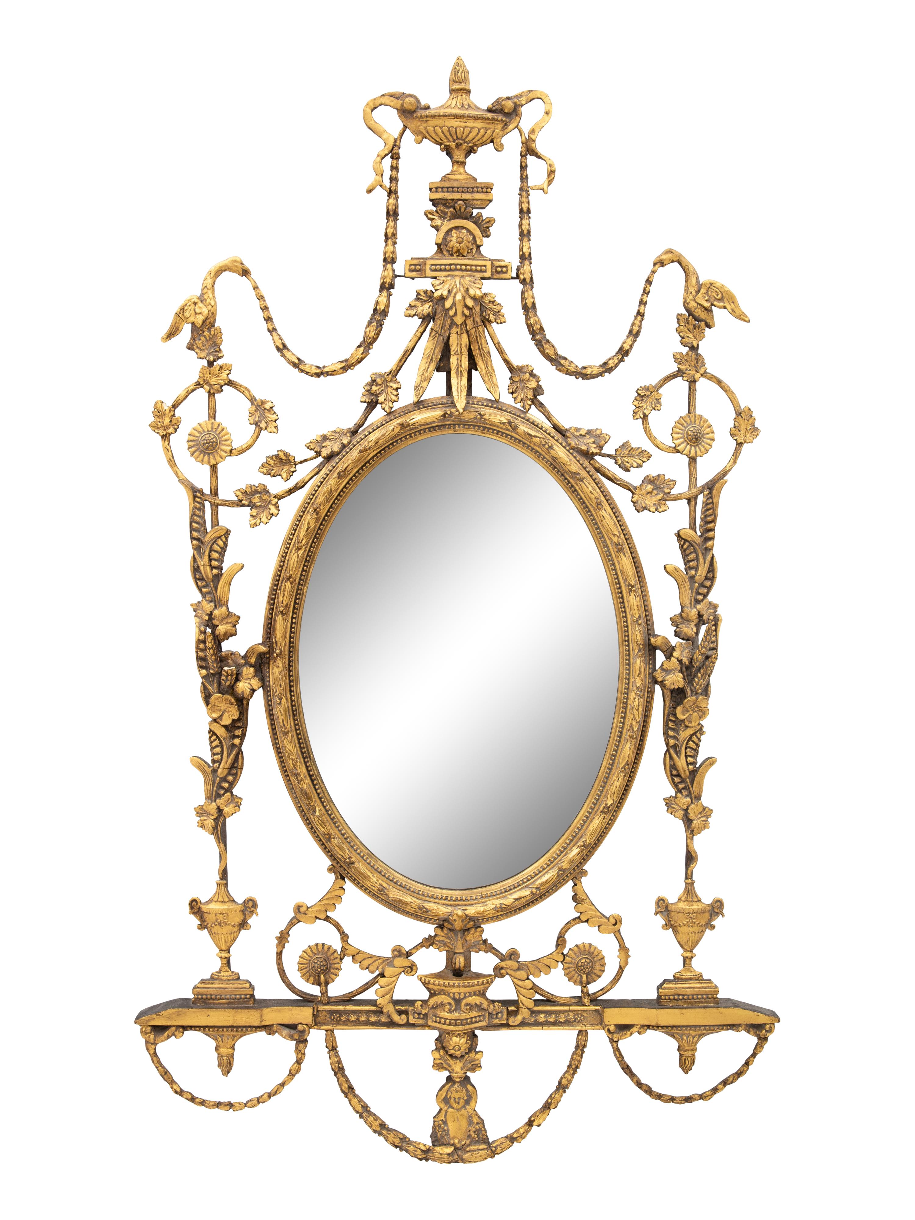 A George III Style Giltwood Mirror