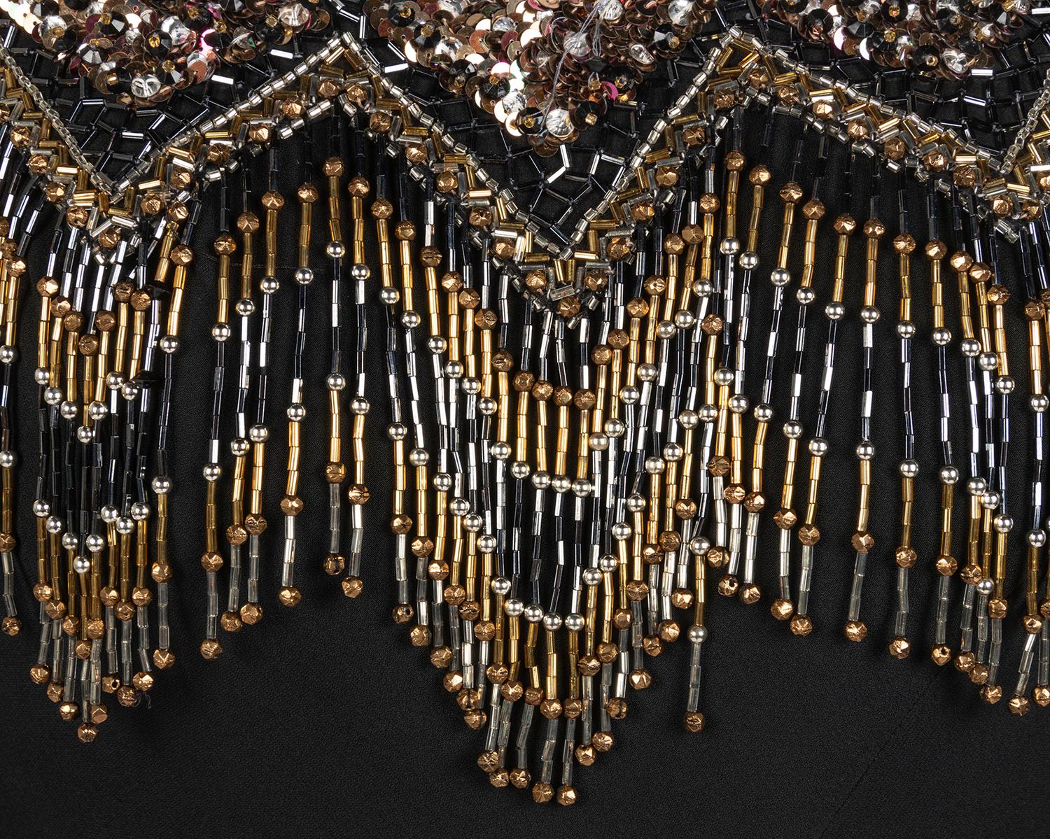 Three Designer Evening Dresses: One Oscar de la Renta, One Givenchy, One Bob Mackie, 1980s