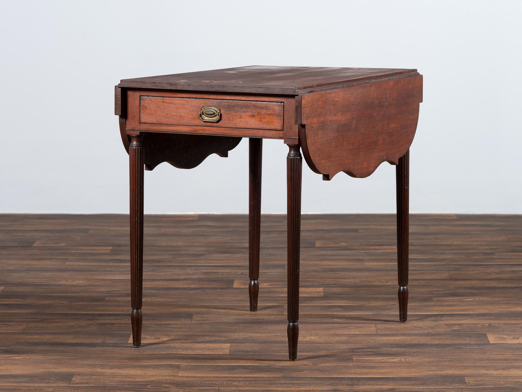 A Late Federal Mahogany Pembroke Table