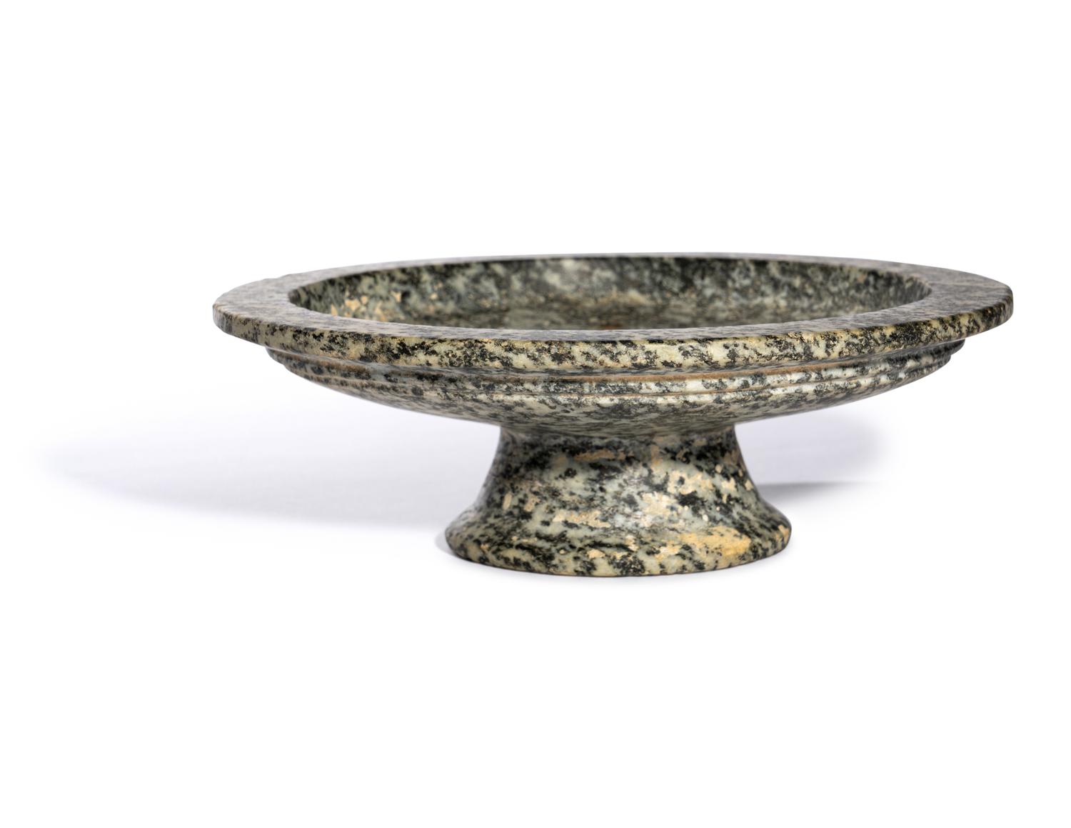 An Achamenid Granodiorite Footed Bowl