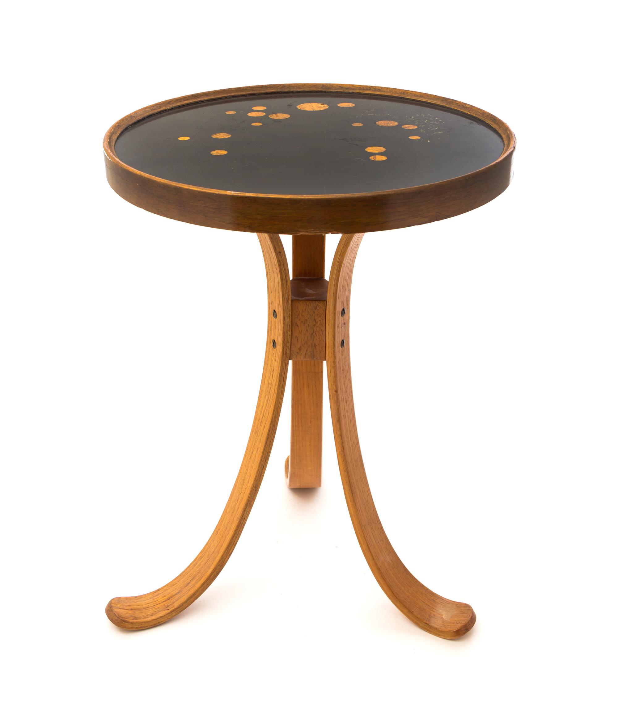 An Edward Wormley for Dunbar Constellation End Table Height 19 x diameter 13 inches. — CIRCA 1957