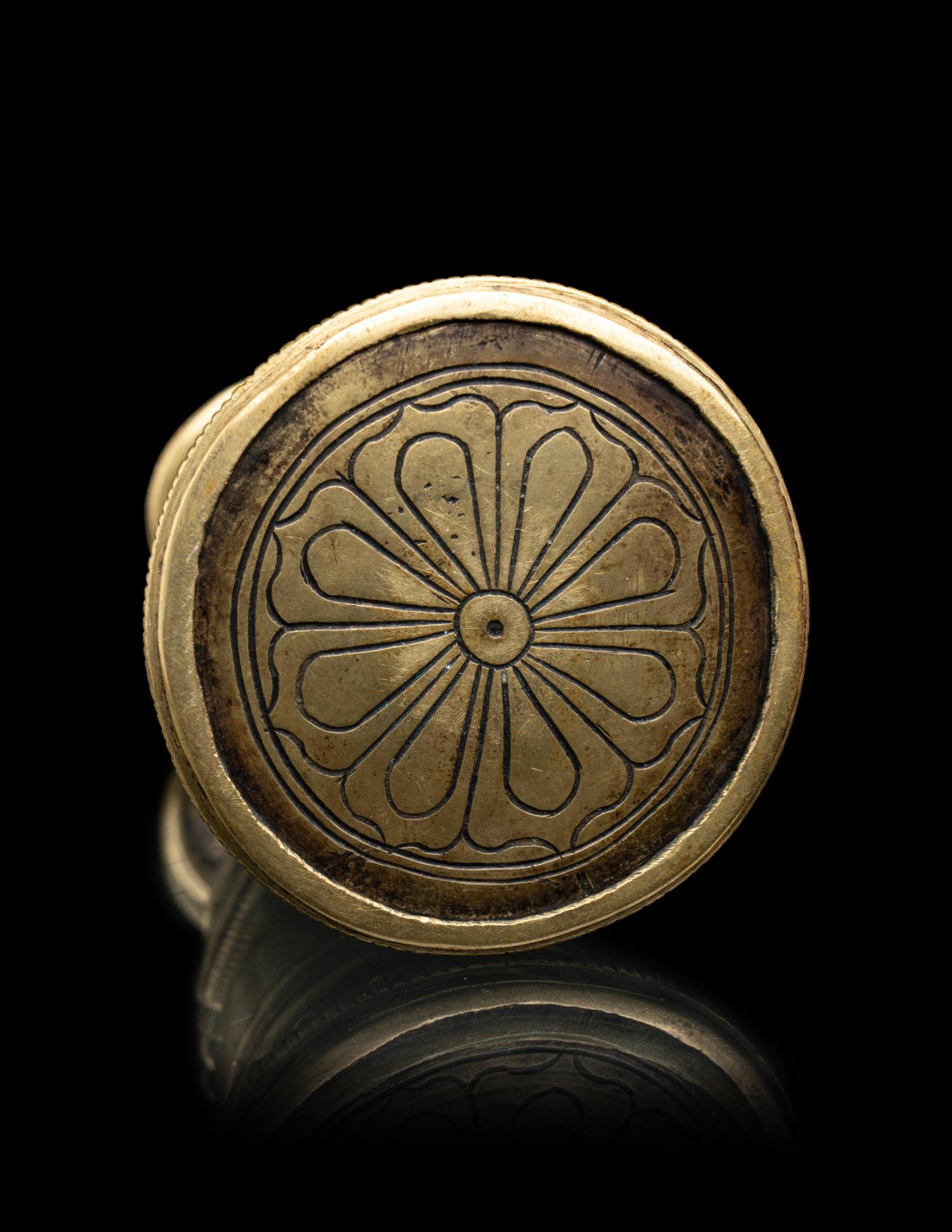 A Small Tibetan Bronze Pala-Style Model of a Stupa