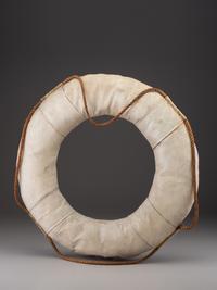 [WORLD WAR II]. USS Oklahoma life ring, ship sunk at Pearl Harbor.