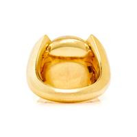 CARTIER, RUTILATED QUARTZ AND DIAMOND RING