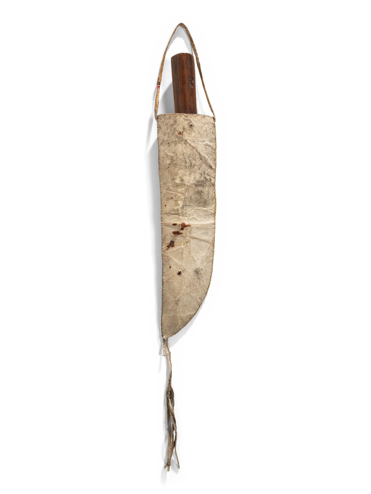 Sioux Quilled Knife Sheath, with Knife