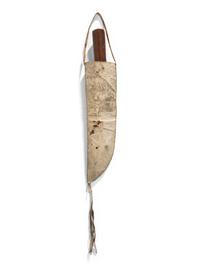 Sioux Quilled Knife Sheath, with Knife