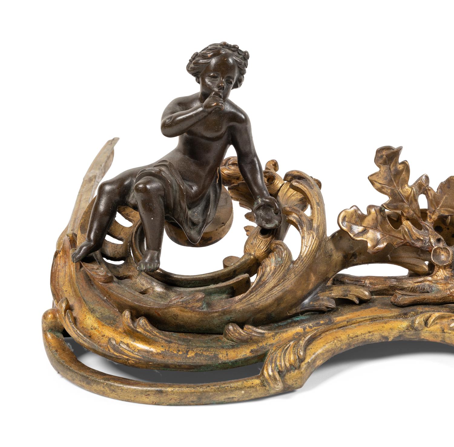 A French Gilt Bronze Fire Fender