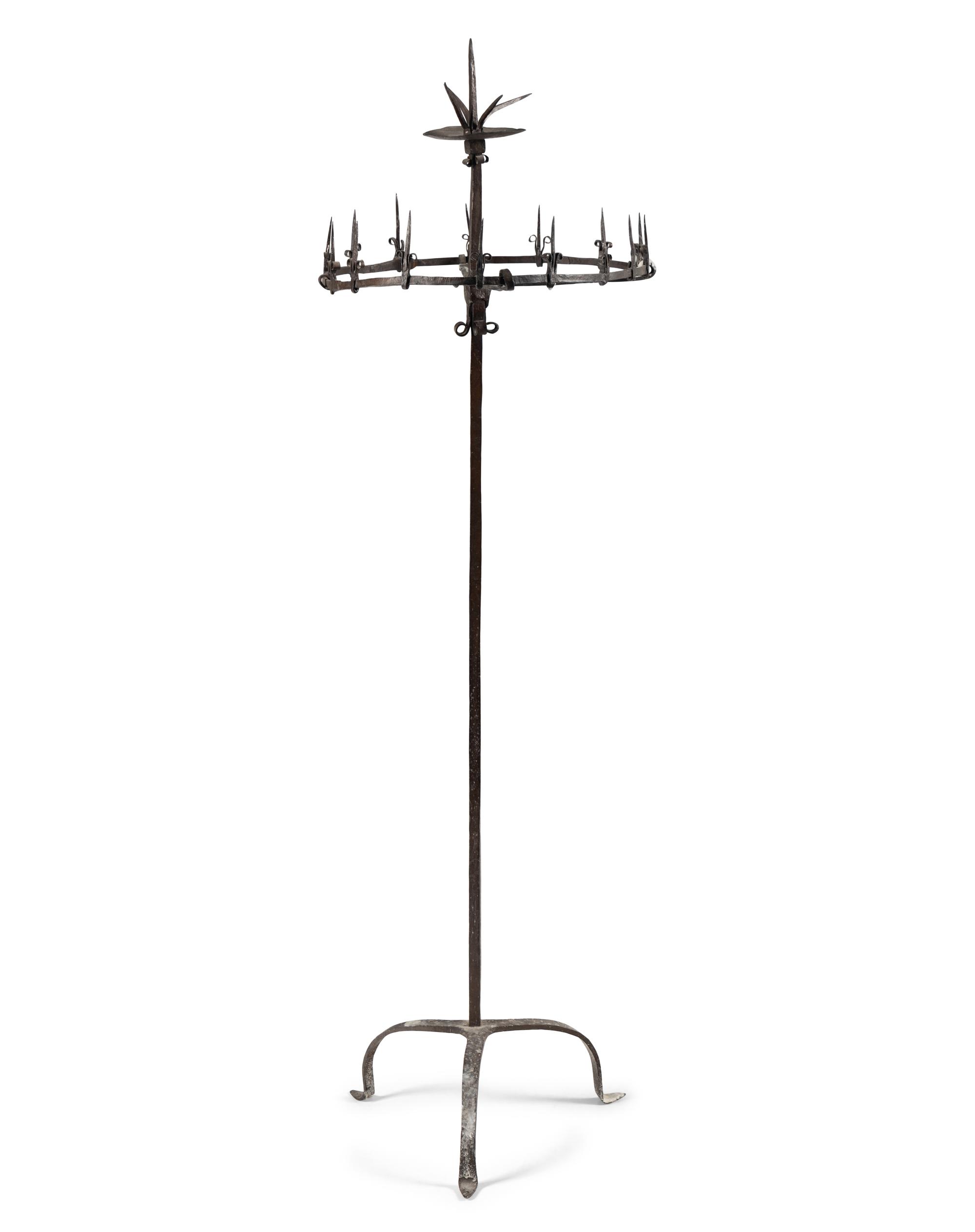 A Spanish Iron Torchère