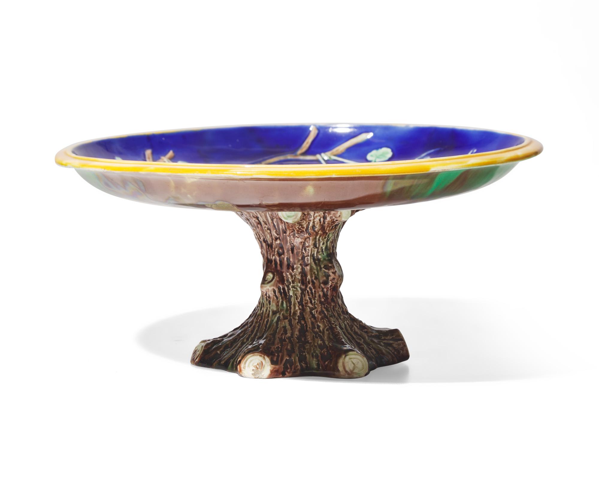 A Wedgwood Majolica Monkey Tazza