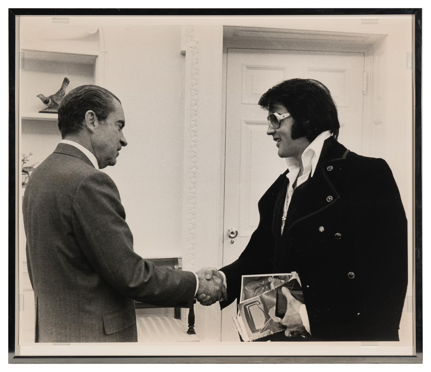Elvis Presley, 1956 and Untitled (Elvis and Nixon ) (two works)