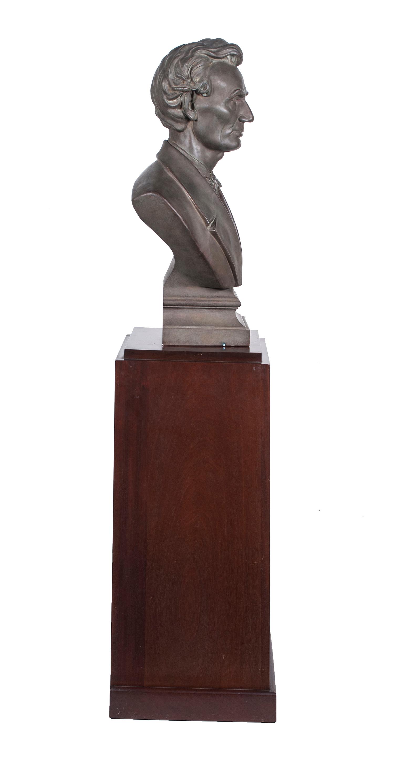 [LINCOLNIANA]. Plaster bust of Abraham Lincoln. N.p.: n.p., n.d.