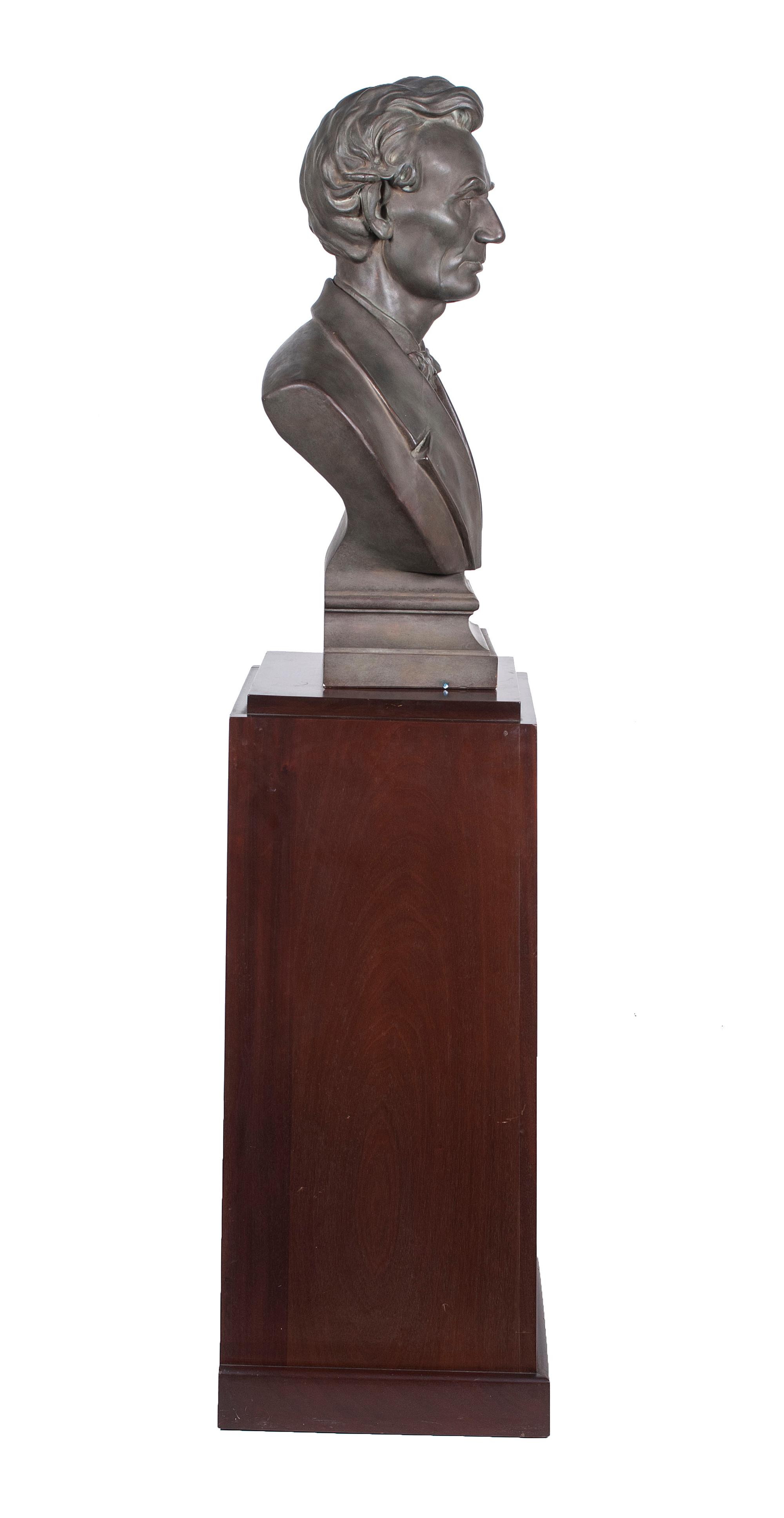 [LINCOLNIANA]. Plaster bust of Abraham Lincoln. N.p.: n.p., n.d.