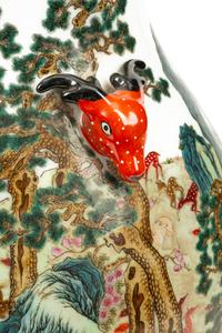 A Pair of Chinese Porcelain ‘Hundred Deer’ Vases