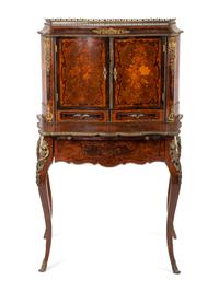 A French Napoleon III Marquetry-inlaid Bonheur du Jour — THIRD QUARTER 19TH CENTURY