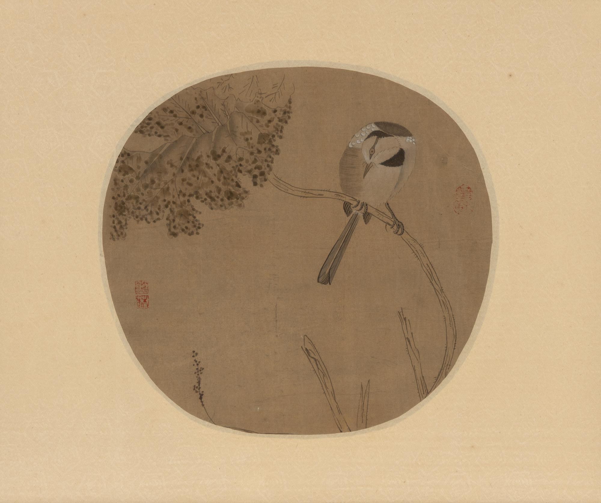 A Group of Chinese Ink on Silk Paintings and Books, 20th Century — 近代 絹本水墨花鳥鏡框兩幅及冊頁書兩種