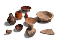 Eighteen Pre-Columbian Vessels and Utensils