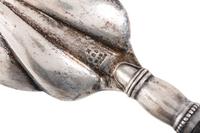 Eight American and Continental Silver and Silverplate Wood-Handled Serving Utensils