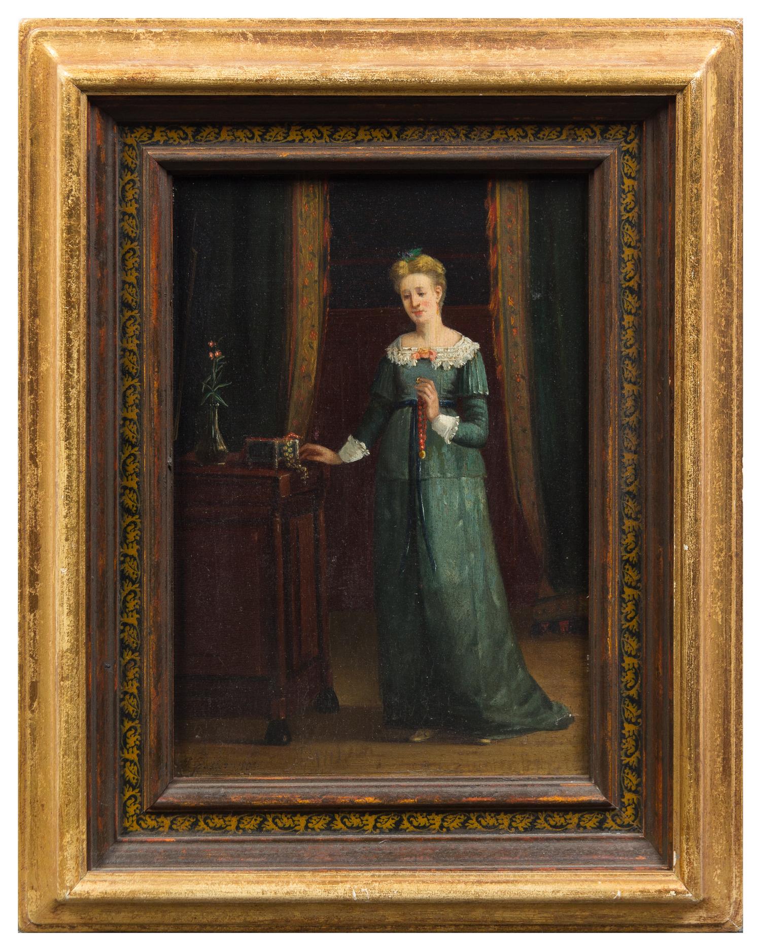 Artist Unknown, (19th/20th Century), Lady with Red Beads, 1908