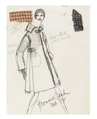 Two Bonnie Cashin Coats, Skirt, Two Patterns, Two Sketches, and One Photograph, 1970s