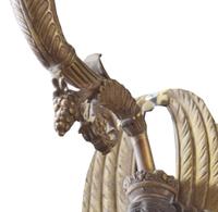 A Pair of Bronze Wall Sconces 11" W x 6" D x 21" H — United States, Early 20th Century