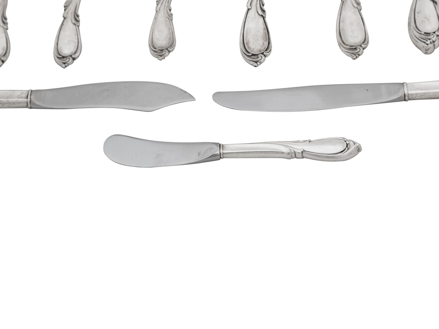 An American Silver Flatware Service