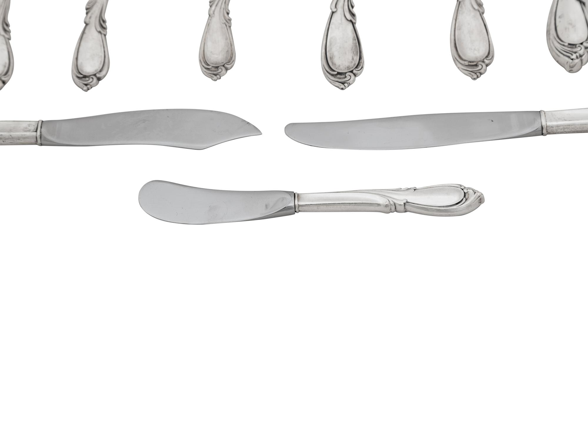 An American Silver Flatware Service