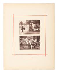THOMSON, John (Scottish, 1837-1921). photographer. Photography on the Common (two works), 1876.
