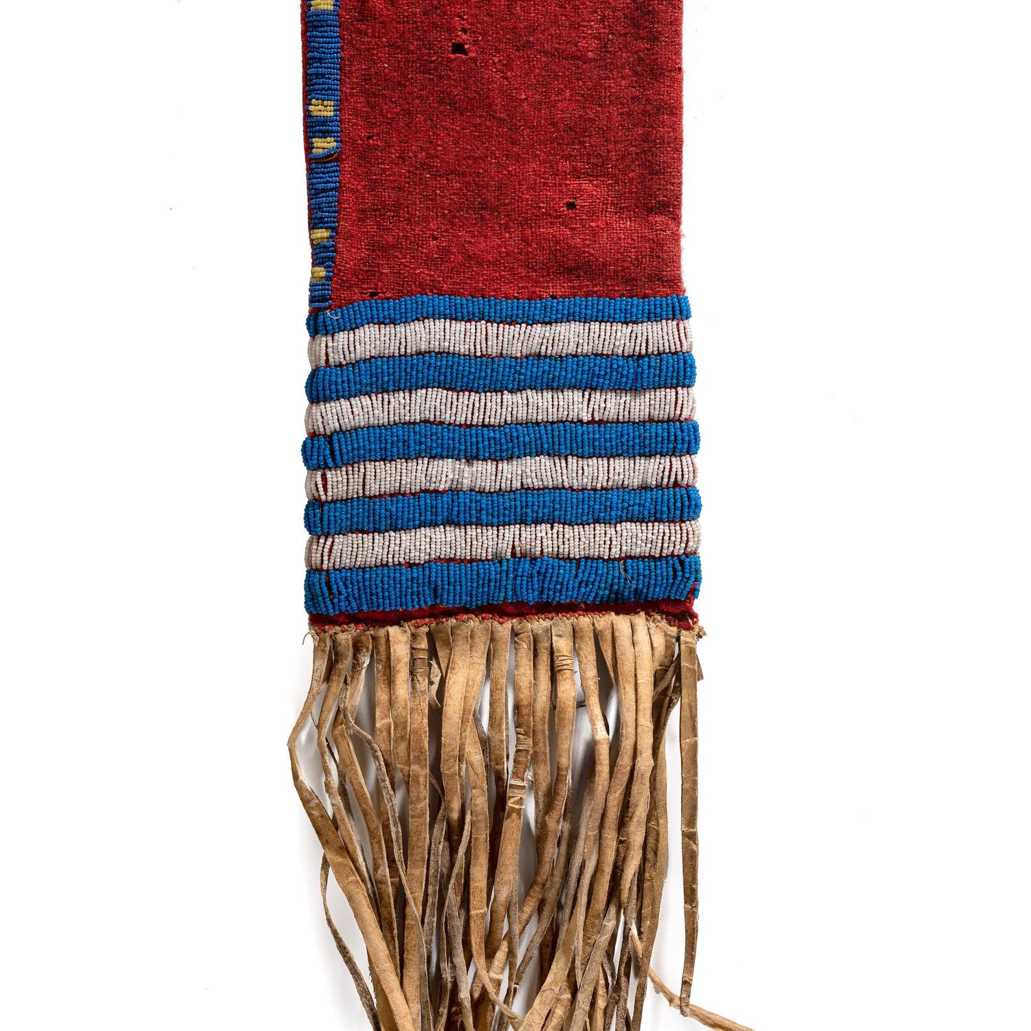 Sioux Beaded Trade Wool Tobacco Bag