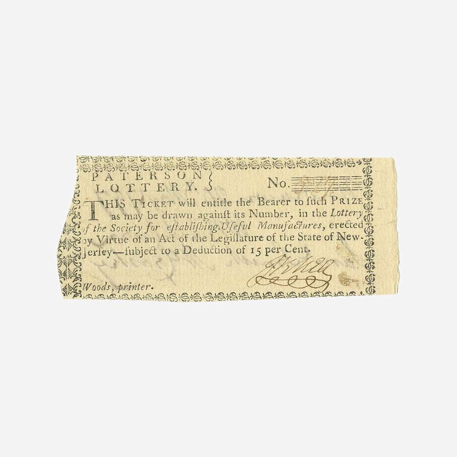 [Hamilton, Alexander] [Society for Establishing Useful Manufactures] Group of 3 Documents Relating the Society for Establishing Useful Manufactures