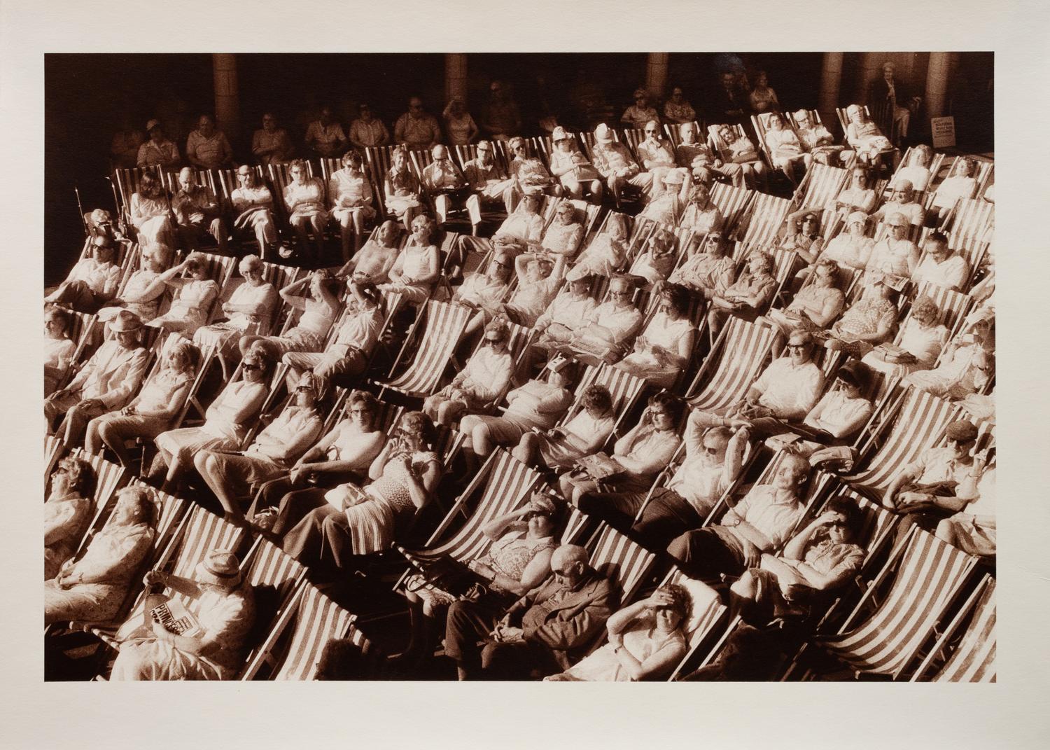 A group of four photographs ( Elberon #1 , 1983; Paignton, England , 1982; Paignton, England (dog) , 1982; Women on Wight, 1981)