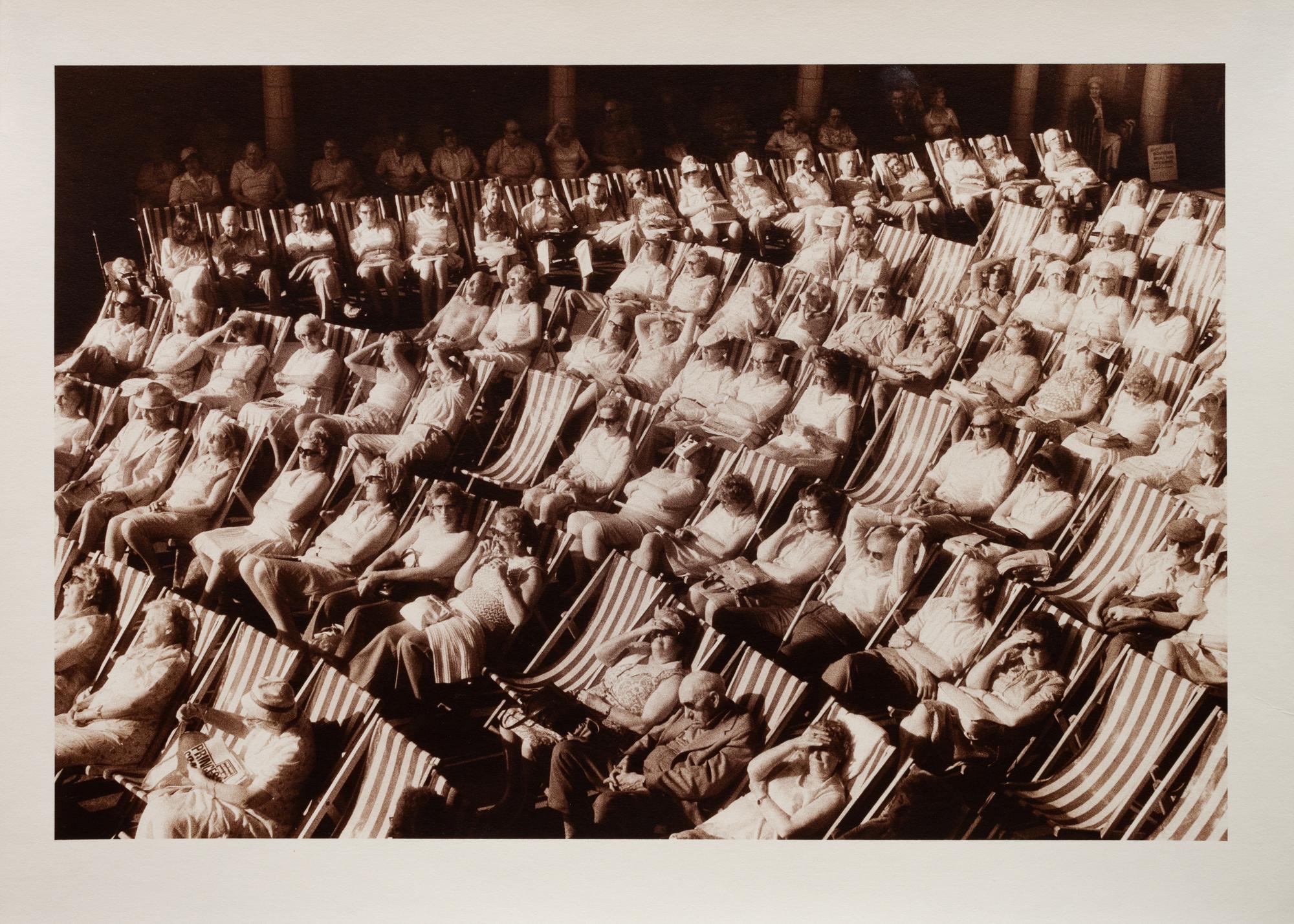 A group of four photographs ( Elberon #1 , 1983; Paignton, England , 1982; Paignton, England (dog) , 1982; Women on Wight, 1981)