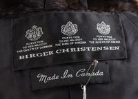 A Birger Christensen Dark Brown Mink Coat, No size.