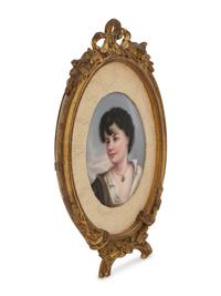 An Oval Painted Porcelain Plaque