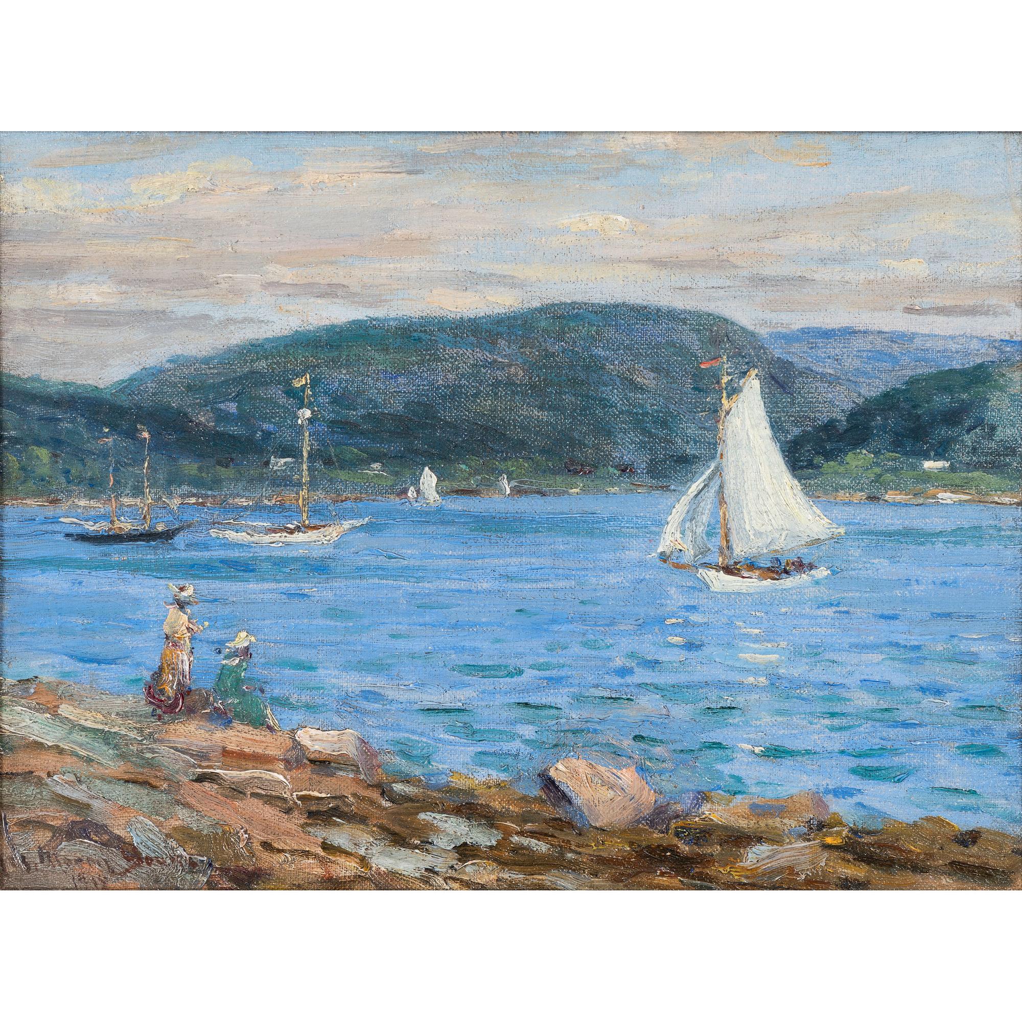 Harbor Scene (Possibly Somes Sound, Near Mt. Desert, Maine)