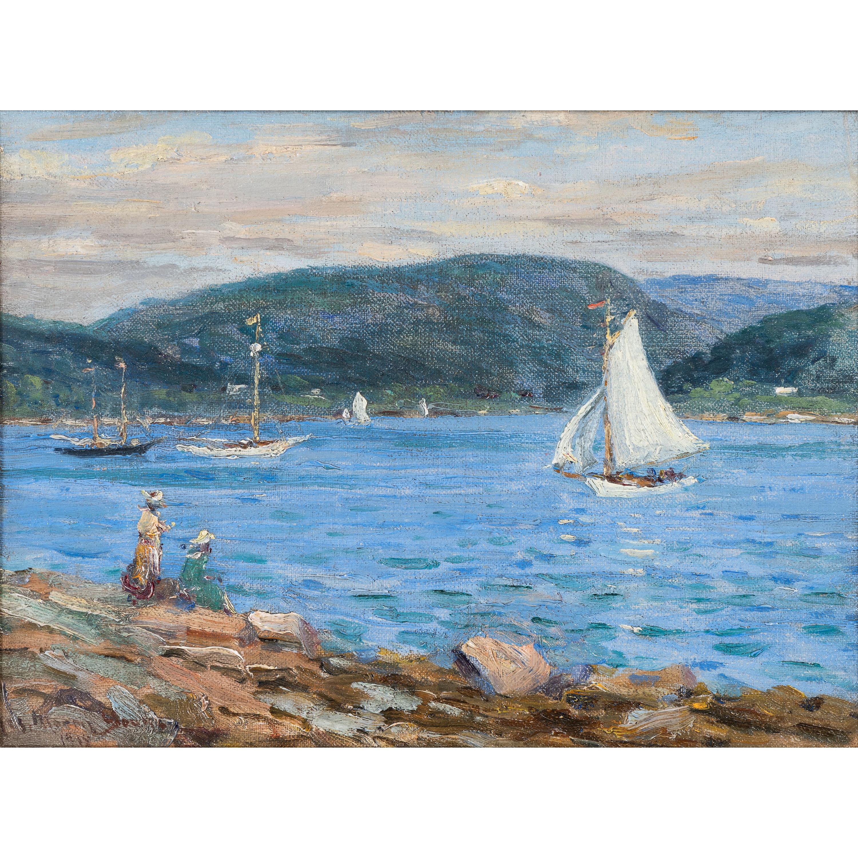 Harbor Scene (Possibly Somes Sound, Near Mt. Desert, Maine)