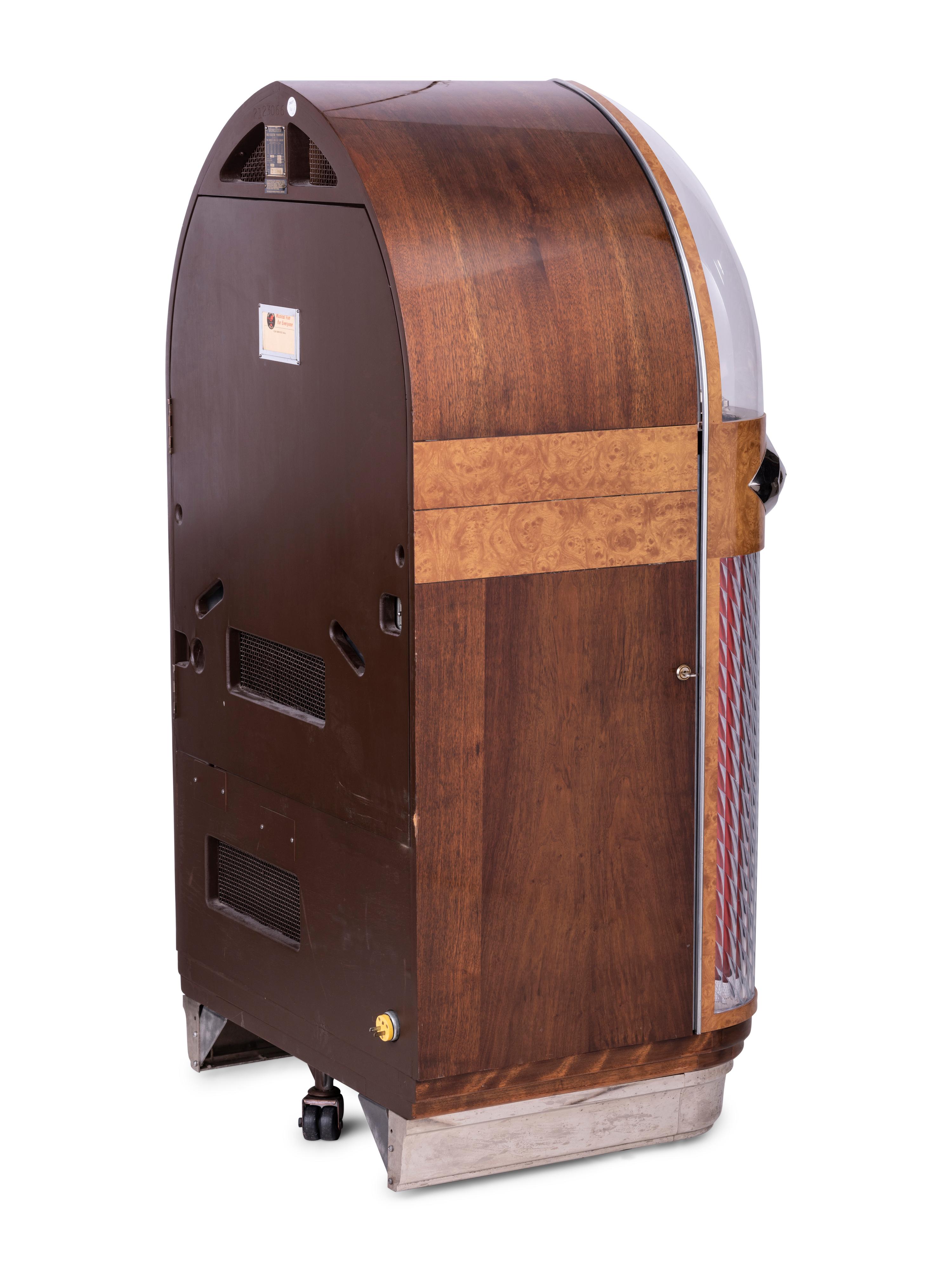A Wurlitzer Model 1100 Jukebox