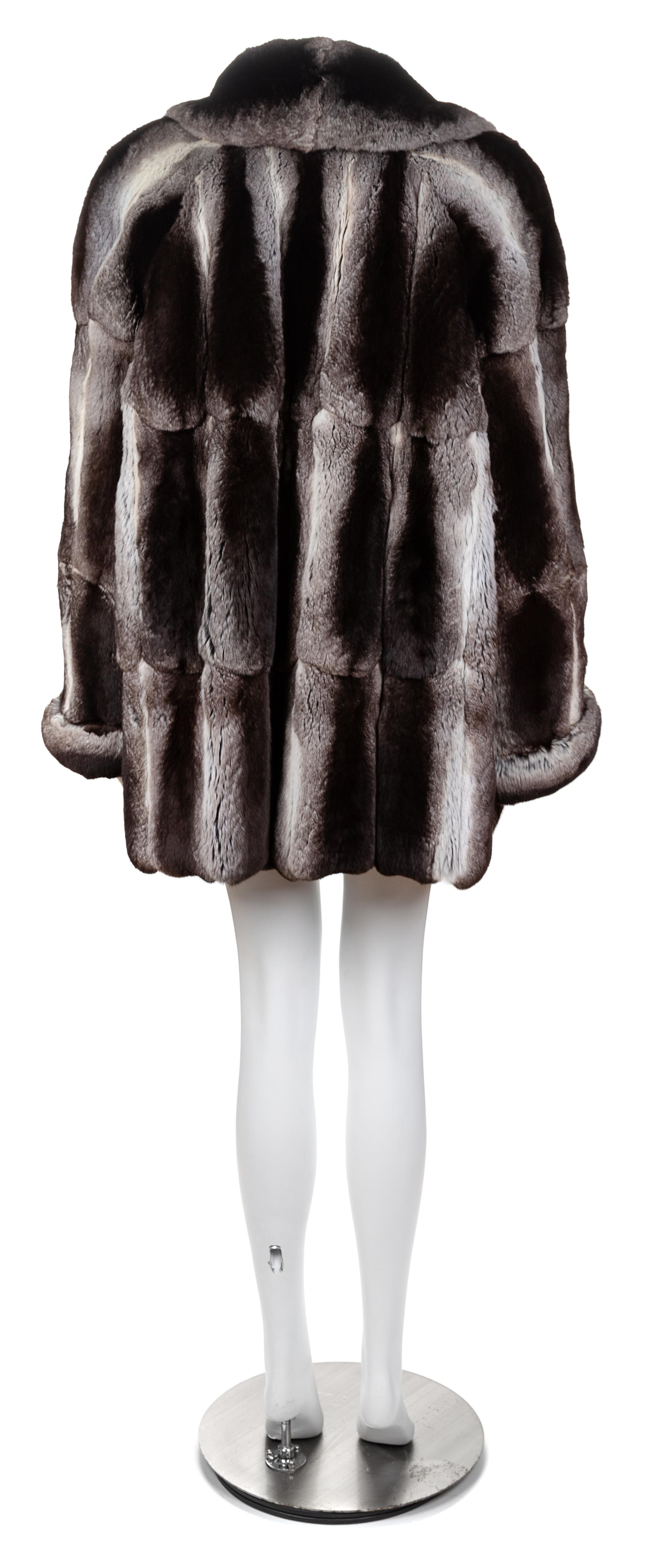 A Valentino Couture Chinchilla Jacket, No size.