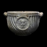 A Roman Marble Cinerarium